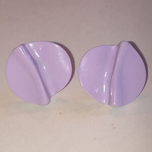 Vintage Light Purple Abstract Retro Boho Earrings